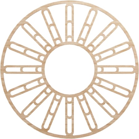Ekena Millwork Hale Wood Fretwork Pierced Ceiling Medallion, Alder, 40"OD x 14 1/2"ID x 1/4"T CMWP40X40X0250HHAL